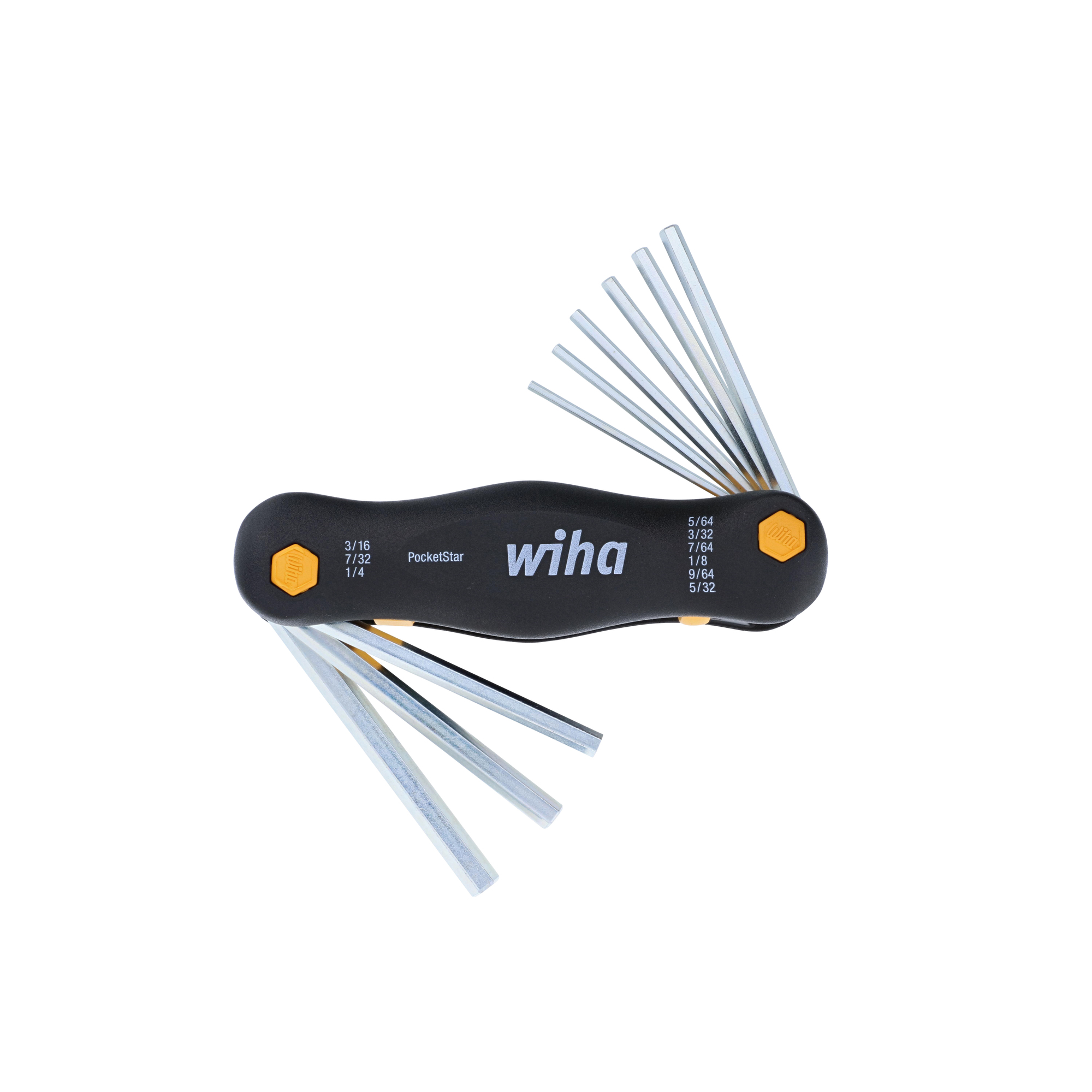 Wiha PocketStar Fold-Out Hex Key Set - 9-Piece, SAE, Model# 35197